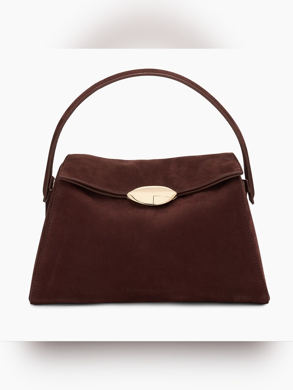 Benedetta BruzzichesElif La Grande Foldover Suede Shoulder Bag